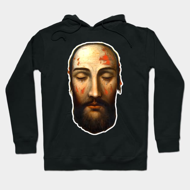 The Holy Face of Jesus Christ suffering martyrdom Hoodie by Marccelus